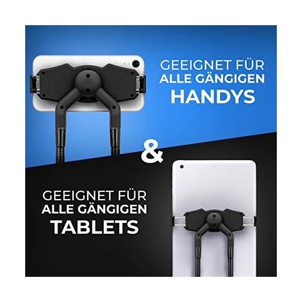Flex’n’Chill Pro Nacken Handy- und Tablethalter, Universelles Schwanenhals Tabletständer, Handyhalterung für Smartphones… – Bild 4