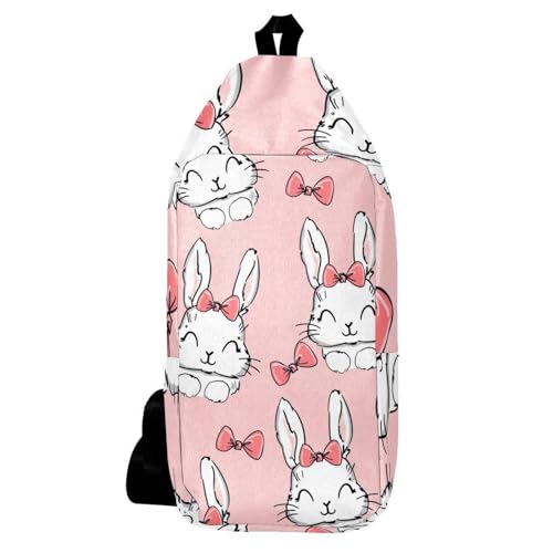 Sac à dos à bandoulière pour homme et femme motif lapin