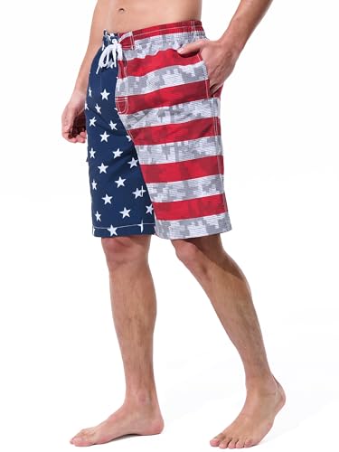 Mens Swim Trunks Board Shorts Swim Shorts Quick Dry 9 Inch Beach Swimwear2