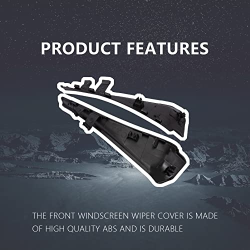 Nfspeeding Front Left And Right Windshield Wiper Side Cowl Extension Fender Trim Cover 668954Ba1A Fit For 2014 To 2020 Nissan Rouge 1 Pair #TOP3