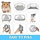Kleintiere Laufstall, Atmungsaktiver Pop-Up Faltbares Kleintierkäfigzelt, Pop Up Gehege Kleintiere Faltbar Käfig Zelt für Welpe, Guinea Pig, Chinchillas, Hamster,Kaninchen