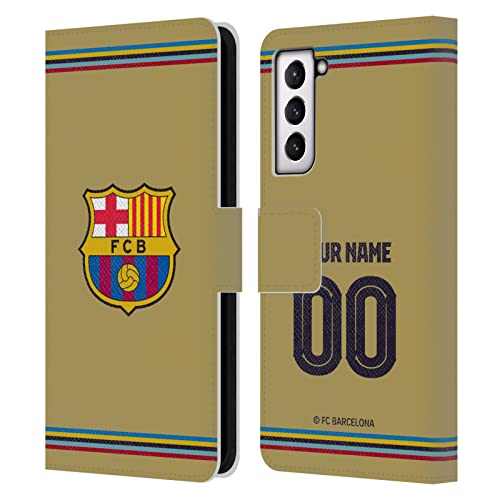 Coque Samsung S21 5G FC Barcelona en cuir personnalisable Head Case Designs