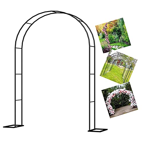 Arcos De Jardín Para Plantas Trepadoras Arco De Metal Resistente A La Intemperie Arcada De Decoración De Cenadores Arco De Soportes Para Rosales Ancho Lateral 40cm Varios Tamaños ( Color : Blanco , Ta