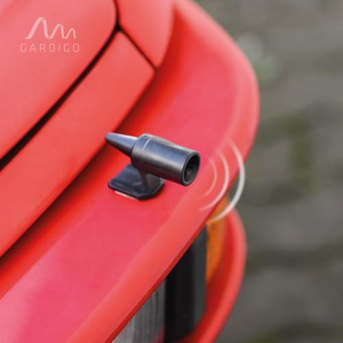 GARDIGO® Wildwarner für Auto - 2er Set | Auto Zubehör zum Schutz vor Wildunfall und Wildschaden | Wildschreck gegen Hirsch Reh Hase Fuchs Wildschwein | Selbstklebender Unfallschutz Signalpfeife