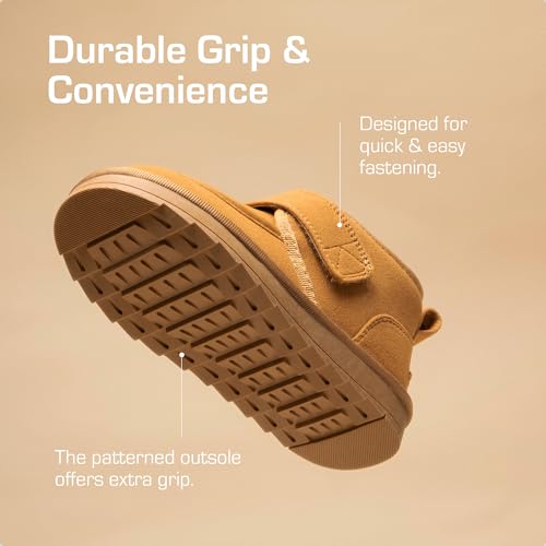 DREAM PAIRS Boys Boots Kids Girls Winter Warm Faux Fur Walking Ankle Boots FuzzyGo Kid's Cozy Tap for Toddler/Little Kid4