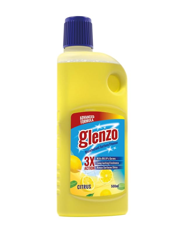 Glenzo Citrus Scent Floor Cleaner - 500 ml | Multi-Surface Stain Removal | Easy-to-Use Bottle | Leaves Floors Shiny & Fresh | Effective Cleaning for Tile, Hardwood, Vinyl Floors | Pack of 1 (B0D6BKRMSL) Amazon Price History, Amazon Price Tracker