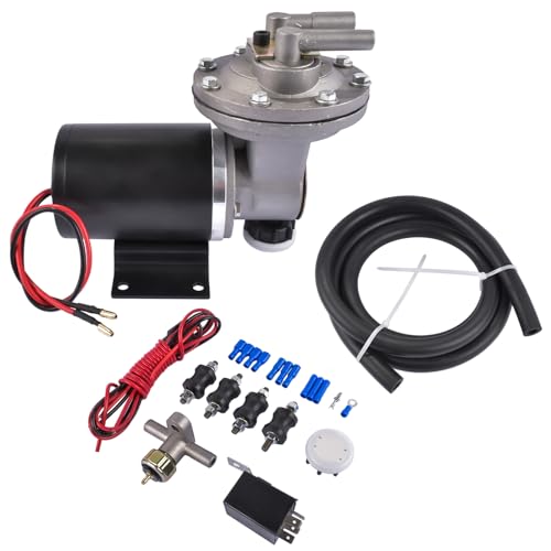Bomba de vacío eléctrica de 12V con kit de instalación para frenos, bomba de vacío eléctrica de 18" a 22" para freno #28146 GELUOXI miniatura 6