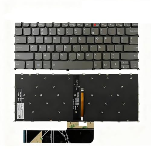 Clavier Lenovo Xiaoxin Air 14 en panne remplacez le bloc US QWERTY rétroéclairé gris 2