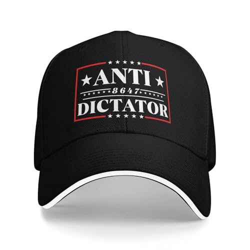 YEYAYEA Anti-Dictator hat Resist 8647 Baseball Cap Black