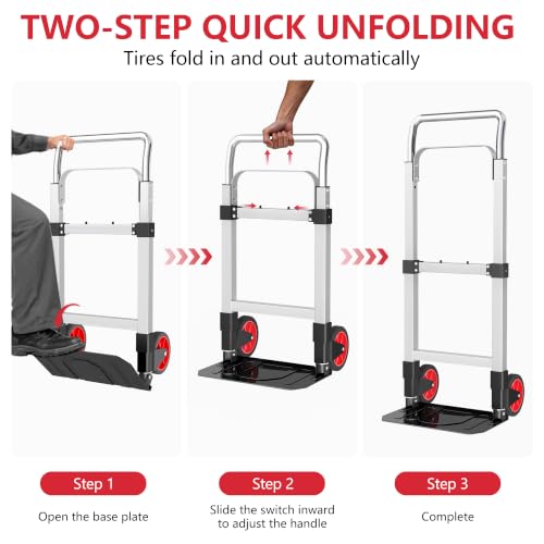 Carretilla de mano 2 ruedas 220 lbs miniatura 4