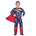 amscan- Superman Costume Classique 6-8 Ans, 9906071, Bleu