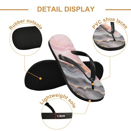 CEBUGI Unisex Flip Flop -Flat Sandal -NonSlip Couple Slippers -Natural Rubber Foam Soles Ultimate Comfort and Durability for Indoor Outdoor|Abstract Background2
