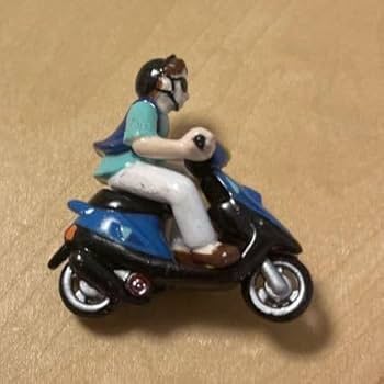 おもちゃ グッズ 趣味 コレクション レトロ昭和 ミニカーバイク トンカ レア Amazon.co.jp: スクーター②青バイクミニカーライダー付き 原