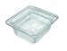 Update International PCP-164 Polycarbonate Food Pan, Sixth Size, 4" Deep, Polycarbonate
