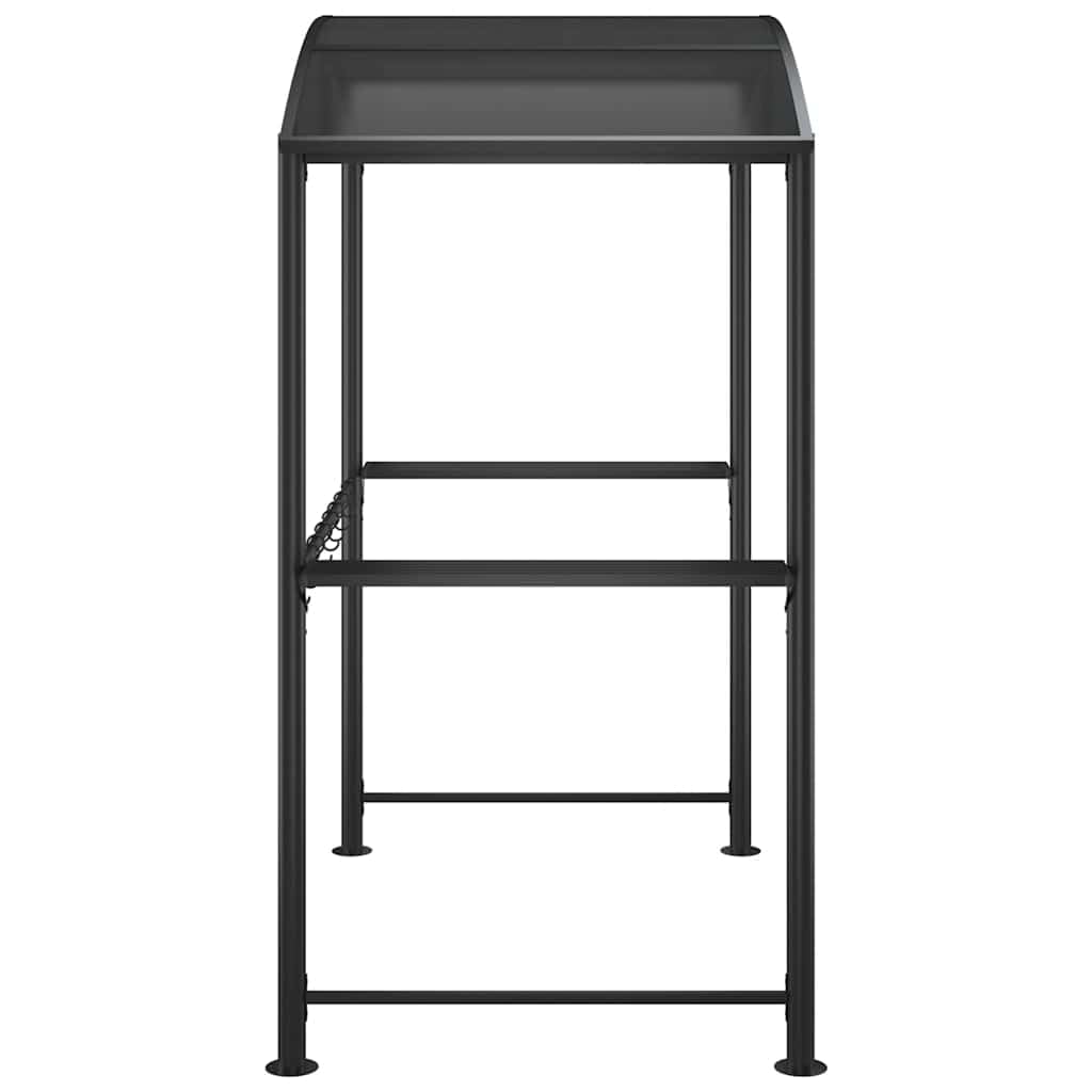 vidaXL Gazebo BBQ et étagères latérales Anthracite 210x114x230cm Acier, abri pour Barbecue, auvent pour Barbecue, pergola pour Barbecue