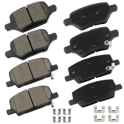 Image of cciyu D2019 & D2168 Front Rear Ceramic Disc Brake Pads Kit For 2018-2022 For Buick For Encore,2018-2022 For Chevrolet For Trax