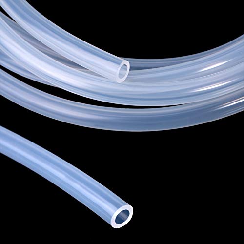 Image of High Temp Silicone Tubing Hose - Food Grade Silicone tube, Flexible Pure Silicon Tubing For Home Brewing Pump Transfer and Winemarking (1 /4 inch ID x 3 /8 inch OD, 36, Inches)