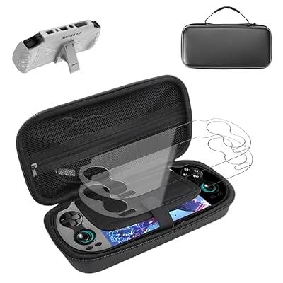 3 in 1 Protector Set for ANBERNIC RG VITA PRO Handheld Game Console, Included Carrying Case, TPU Protective Cover and 2 Pack Soft Screen Protector, Anti-Scratch,Shockproof,White