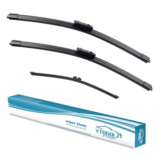 OEM Windshield Wiper Blades Replacement for BMW X3 2018 2019 2020 2021 2022 2023 BMW X4 2019-2023 All Weather Original Factory Quality Front & Rear Wipers Set 26+20+12 (Pack of 3)
