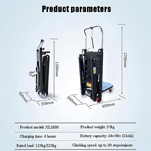 Carretilla Eléctrica con Tracción para Escaleras y 4 Ruedas miniatura 2