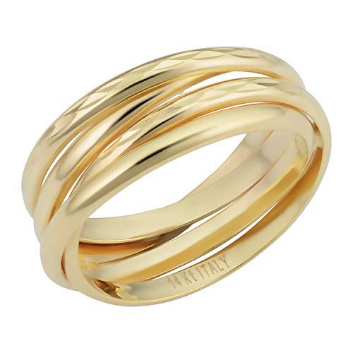 Bague en spirale or rose 14 carats le cadeau précieux idéal