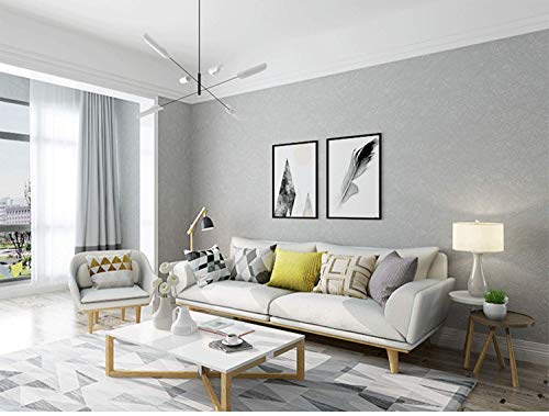 Image of Self Adhesive Wallpaper for Furniture, Almirah, Table Top, Wardrobe, Kitchen, Cupboard Decal & Door| Kitchen Wall Paper Sticker DIY PVC Self Liner Vinyl Stickers. (Silver Grey, 16x200 Inch)