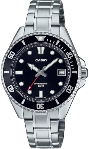 Casio Men's Dive Watch - MDV-10-1A2VDF Black Dial