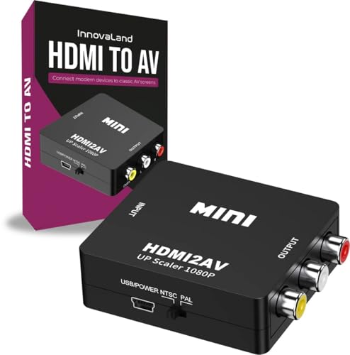 HDMI vers Tulipe - Avec câble - 1080P Full HD - Convertisseur AV - Adaptateur - Convertisseur - HDMI vers RCA