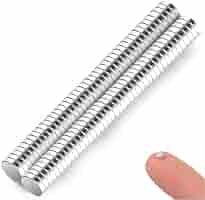 60 Magneti Al Neodimio 6x3 Mm - Mini Calamite Forti Per Frigorifero, Lavagna, Ufficio - Foto 9