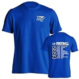 Sport Your Gear Middle Tennessee Blue Raiders 2024 Football Schedule Short Sleeve T-Shirt (Middle Tennessee Blue Raiders, Medium)