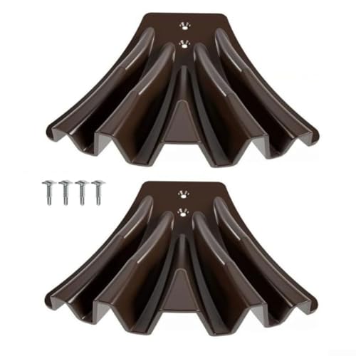 Control de agua de lluvia 2PCS Downspout desviador para protección del césped y protección de la base (blanco)