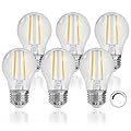 ORALUCE Dimmable LED Light Bulbs Soft White 2700K, A15 Edison Bulbs 60 Watt Equivalent, G45 E26 Bulb 6W 600 Lumens for Ceiling Fan, Chandelier, Appliances, Vanity, 6 Pack