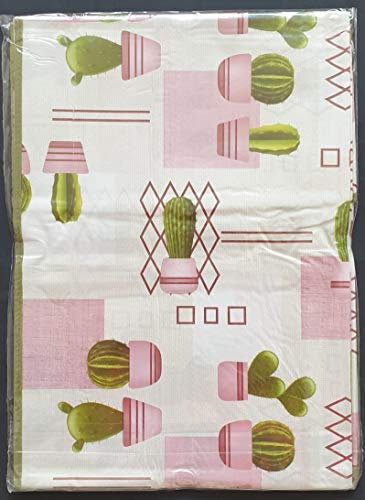 NOVEL MAISON Tovaglia plastificata Rettangolare 120X190 Centimetri (Cactus)