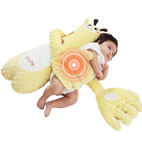 Palma calmante para niños pequeños, juguete para dormir con palmaditas para niños - Almohada de mano con control remoto ajustable automática de 3 velocidades,Simulación de la palma automática de la ma