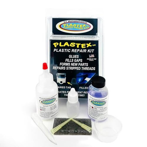 Plastex Plastic Repair Kits - Easily Glue, Repair or Remake Broken Plastic, Fiberglass, Wood & More! (Standard Clear Kit)