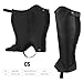 equlup 1 Pair Half Chap, Full Length Zip Horse Riding Half Chap Body Protector Equipment Comfortable Unisex Riding Equestrian Protective Gear for Children (CS)