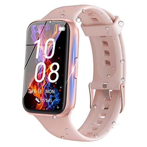 Smart Watch,1.47' HD Touch Screen Smartwatch for Android and iOS Phones GADIXY Fitness Tracker with Sleep & Heart Rate & Blood Oxygen Monitor Smart Watches for Women Men(Pink)