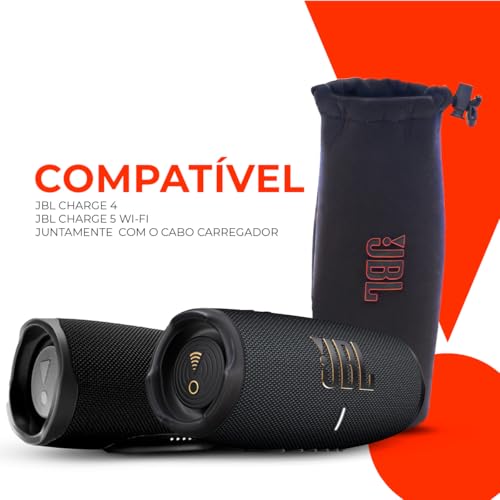 Case Capinha Bolsa Bag Triboshop Compatível Charge 5 4 Qualidade - Acolchoada, Anti Impacto, Resiste