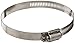 Dixon HSS56 Stainless Steel Worm Gear Hose Clamp with SAE 300 Stainless Steel Screw, 1/2" Band Width, 3-1/16" to 4" Hose OD Range (Pack of 10)