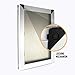 Large Dual Flap Heavy Duty Rustproof Dog Doors for Exterior Doors - Solid Aluminum Frame with Magnetic Closure on Polyurethane Flap All The Way Around for Optimal Seal to Keep Bad Weather Out