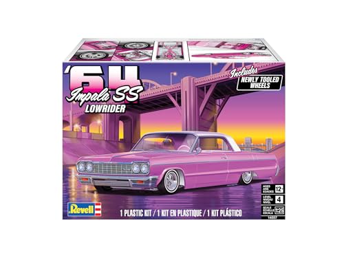 Revell 14557 '64 Chevy Impala SS Lowrider 1:25 Scale 154-Piece Skill Level 4 Model Car Building Kit
