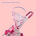 Baby Doll Collection Anivia Doll Stroller Heart Design Gifts for Toddlers and Girls Foldable Doll Stroller (DA004L Pink)