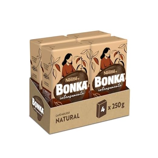 Bonka Café Molido Natural 250 g - 4 paquetes