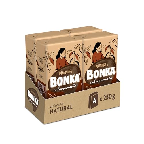 Bonka Café Molido Natural 250 g - 4 paquetes