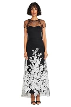 black dress white embroidery