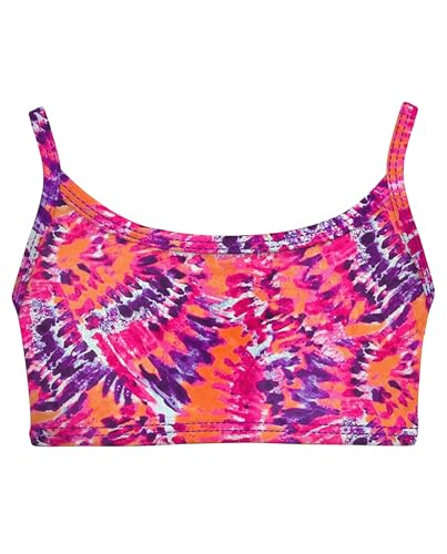 Image of City Threads Girls Bikini Top Only UPF 50+, Bathing Suit Top for Girls, Made in the USA