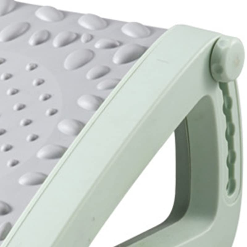 Blanketswarm Podnóżek Pod Biurkiem, Ergonomiczny Podnóżek z Rolkami Masującymi, Przenośny Podnóżek, Wygodny Podnóżek Pod Biurkiem, Kompaktowy Podnóżek z Tworzywa Sztucznego do(Zielony)