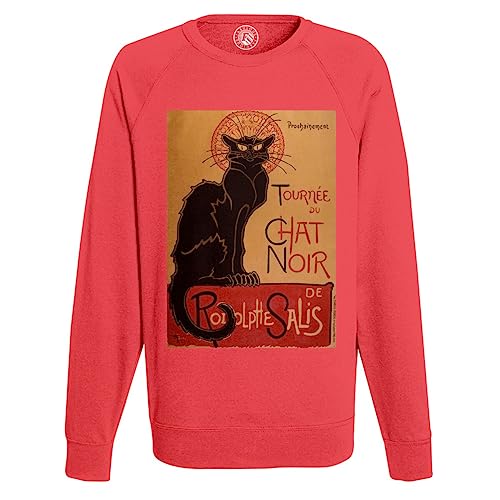 Sweat Homme Tournée du Chat Noir Steinlen pull vintage confortable qui ne se déforme pas