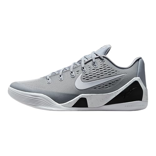 Nike Kobe IX Elite Low EM Protro Basketball Shoes (Wolf Grey/White/White) Size 9