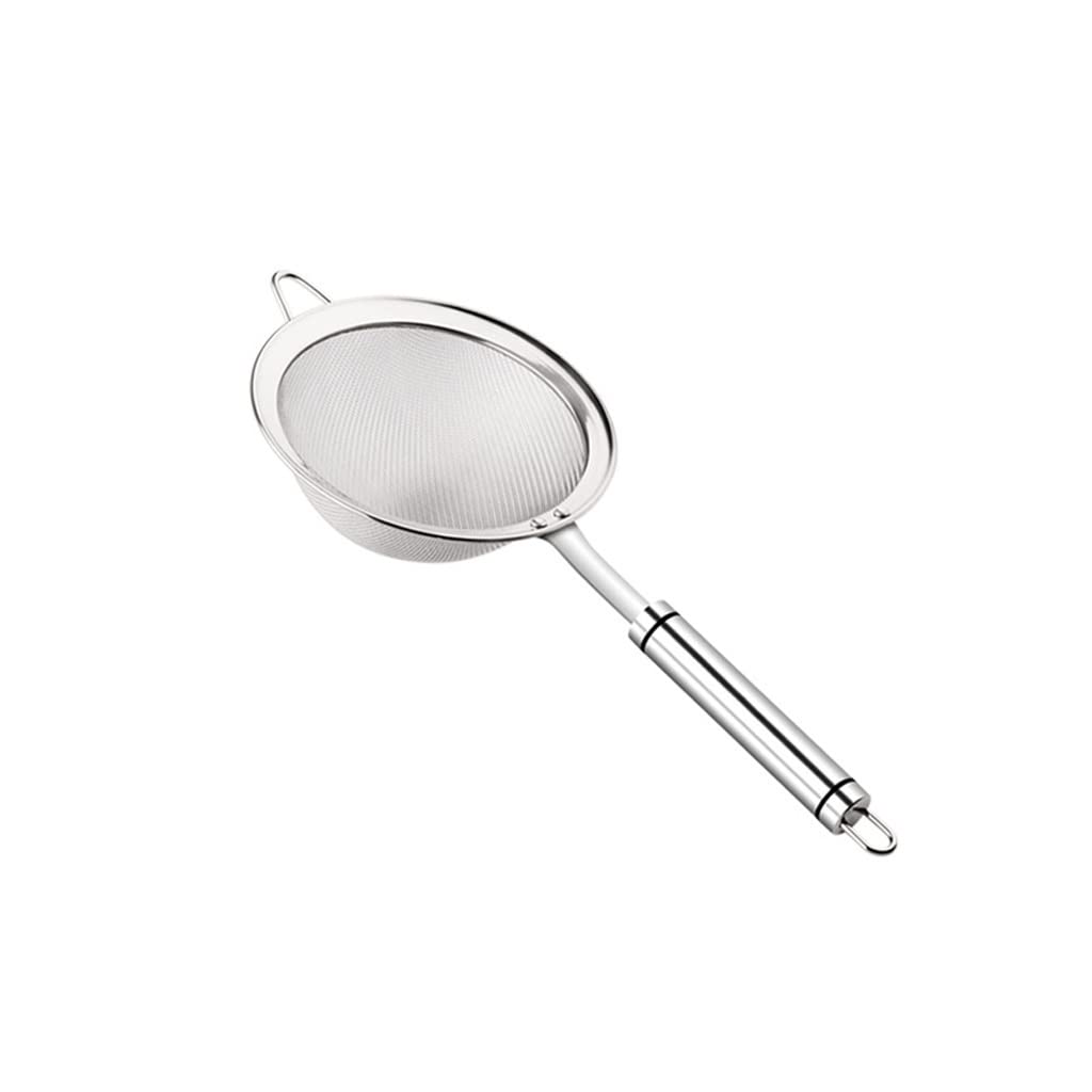 Cucchiaio Schiumarola Filtro da cucina in acciaio inossidabile for skimmer, filtro professionale a maglia fine extra e manico robusto, filtro a maglia fine Schiumarola Per Cucinare ( Size : Medium )